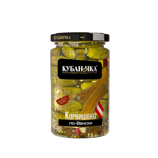 Корнишоны маринованные по-Венски 360 гр. от производителя «Кубаночка»