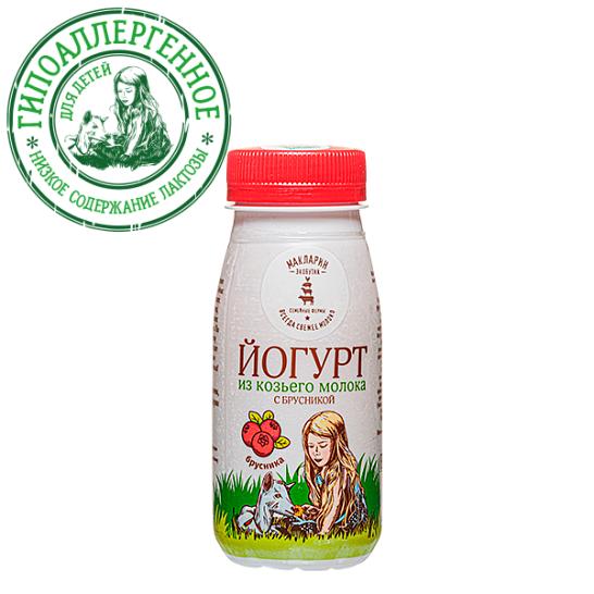 Йогурт из козьего молока брусника (150 г)