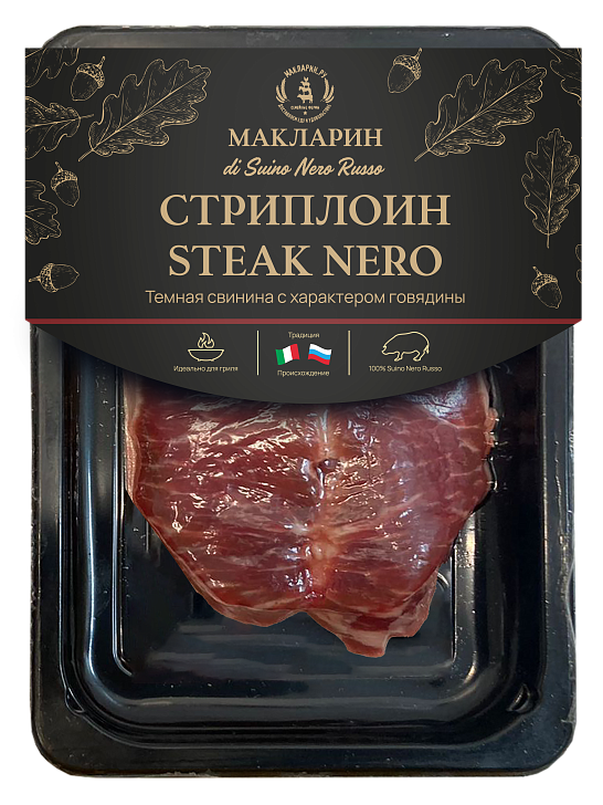 Стейк из свинины "Стриплойн STEAK NERO", вес.