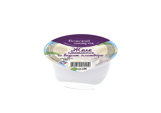 Желе сметанное 15% со вкусом пломбира 140 гр. БЕЛАРУСЬ