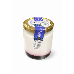 Йогурт термостатный духслойный с черникой (240 г)