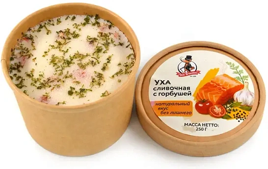 Уха рыбная сливочная  с горбушей с/м 0,250 кг