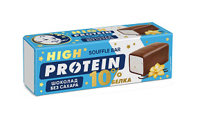 Суфле протеиновое молочное с ванилью в молочном бельгийском шоколаде без сахара 50 гр.