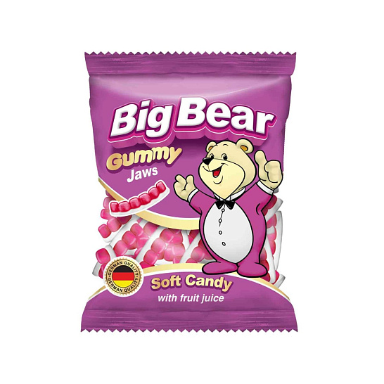 Жевательный мармелад Big Bear «Челюсти» с фруктовым соком ТУРЦИЯ