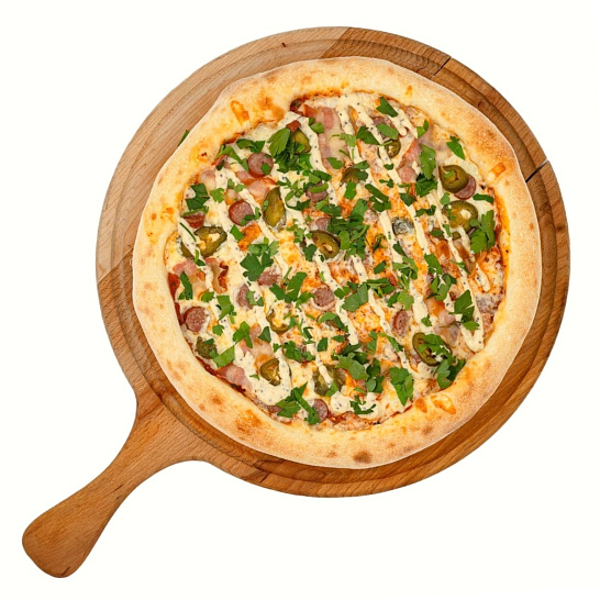 Пицца на тонком тесте "Баварская". НОВИНКА