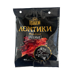 Ломтики из филе горбуши копчено-вяленые «Московские» 35 гр.