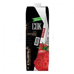 Сок томатный БЕЗ САХАРА 1 л. от производителя «Кубаночка»