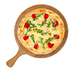 Пицца на тонком тесте «Цезарь» с курицей~640 гр.