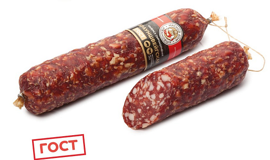 Колбаса «Брауншвейгская» сырокопченая Мясной Дом Ивановых ~400 гр.